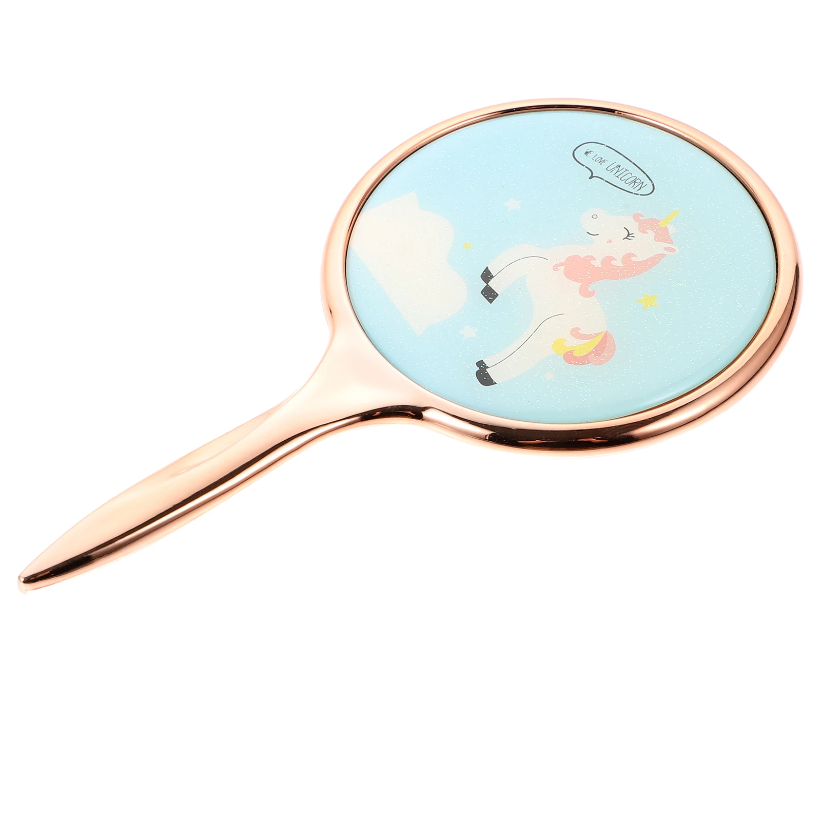 مرآة مكياج مريحة محمولة بقبضة ناعمة، مرآة سفر خفيفة الوزن للنساء، ملحقات مكياج أدوات التجميل #2