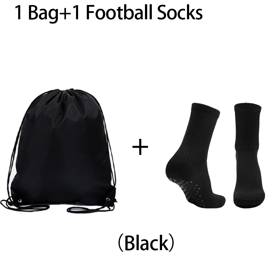 

4 Pcs Men's Football Socks with Grip, Non Slip Anti Slip Athletic Socks with Cushion Pads for Football/Basketball/Hockey