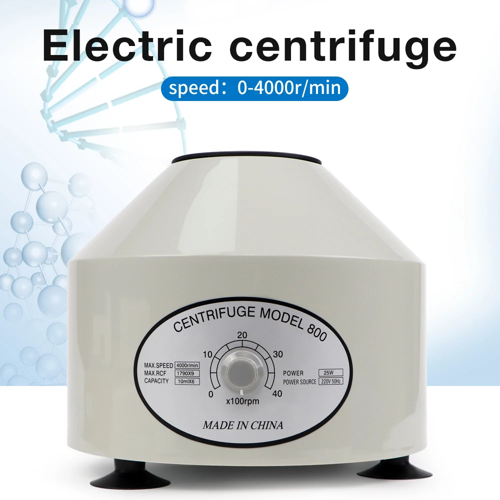 

Desktop Lab Centrifuge Without/With Timing Prp Plasma Medical Adjustable Speed Centrifuge 10ml*6 Centrifuge Tube 220V EU Plug