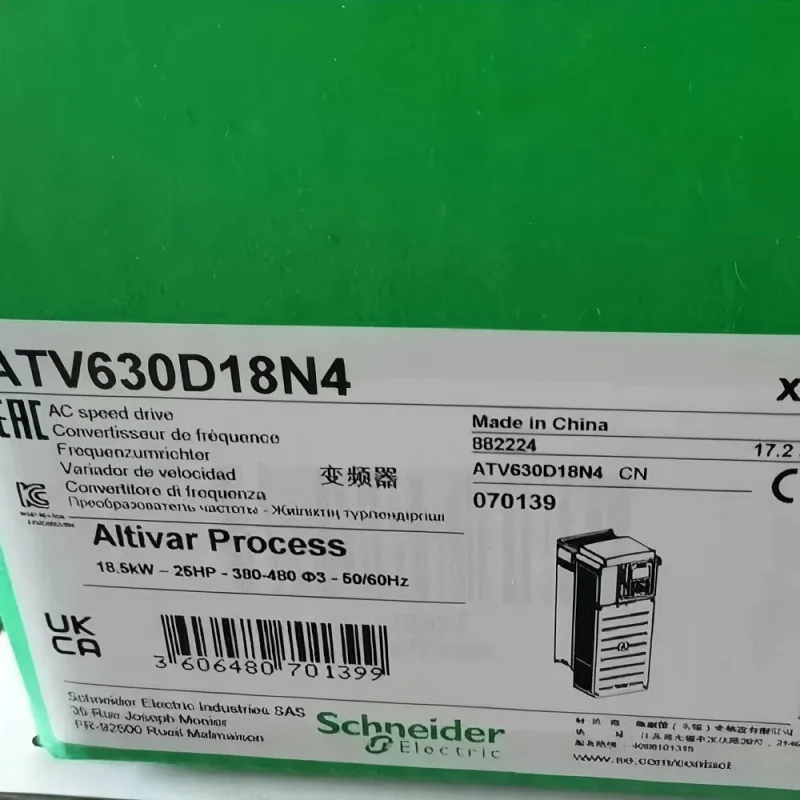 Schneider Inverter ATV630D18N4