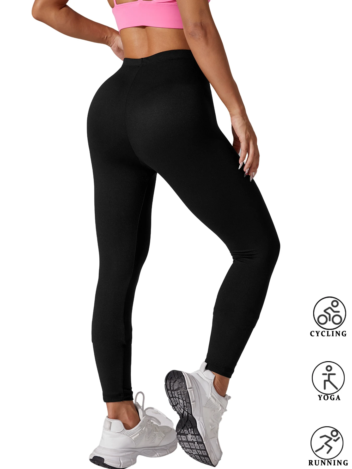 2 Pack Women's Low Rise Workout Leggings - Super Soft High Elastic Tights for Yoga Running Training Daily Life