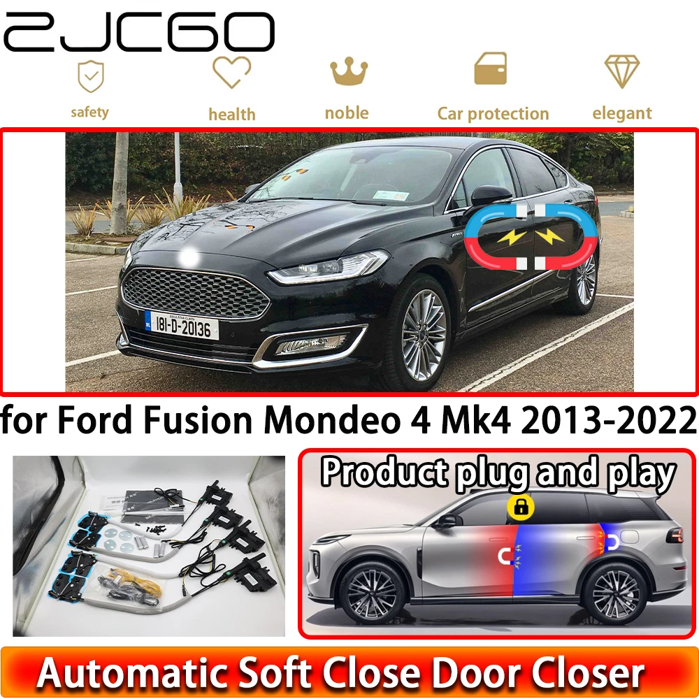 

for Ford Fusion Mondeo 4 Mk4 2013-2022 OEM Soft Close Door Kit Power Closing Latch System Auto Pull Door Easy Close Plug & Play