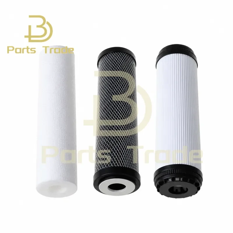 10 Inch 5 Stage Reverse Osmosis Filter Set Water Purifier Element Cartridge for 50 Gallon System 5pcs Dropshipping