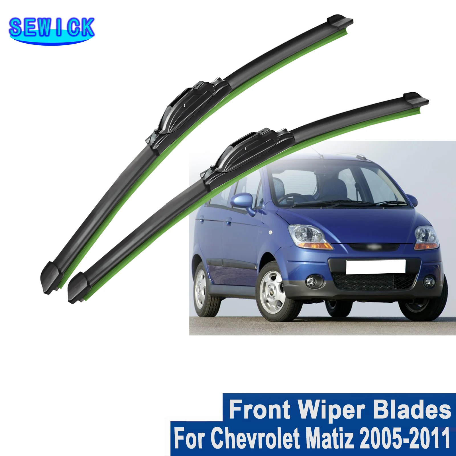 

For Chevrolet Matiz 2005 2006 2007 2008 2009 2010 2011 Front Windshield Wiper Blade Car Wiper Blade 2PCS Auto Accessories