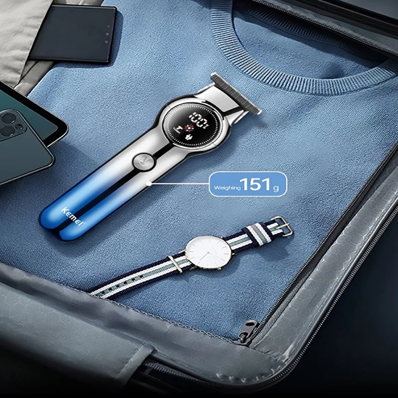 Professional electric hair clipper Cordless Hair clipper Large capacity electric hair clipper Long life rechargeable LED display