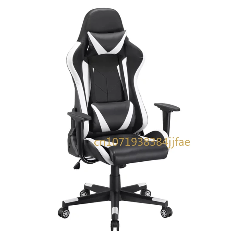 SmileMart-silla giratoria de piel sintética con respaldo alto para Gaming, asiento eyectivo ajustable