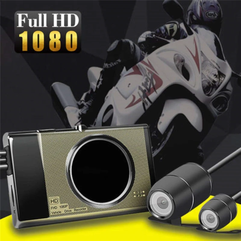 

Motorcycle DVR Front Rear View Dual Camera Dash Cam Video Recorder Waterproof SE600 3.0" 1080P Full HD DVR Motorcycle camera