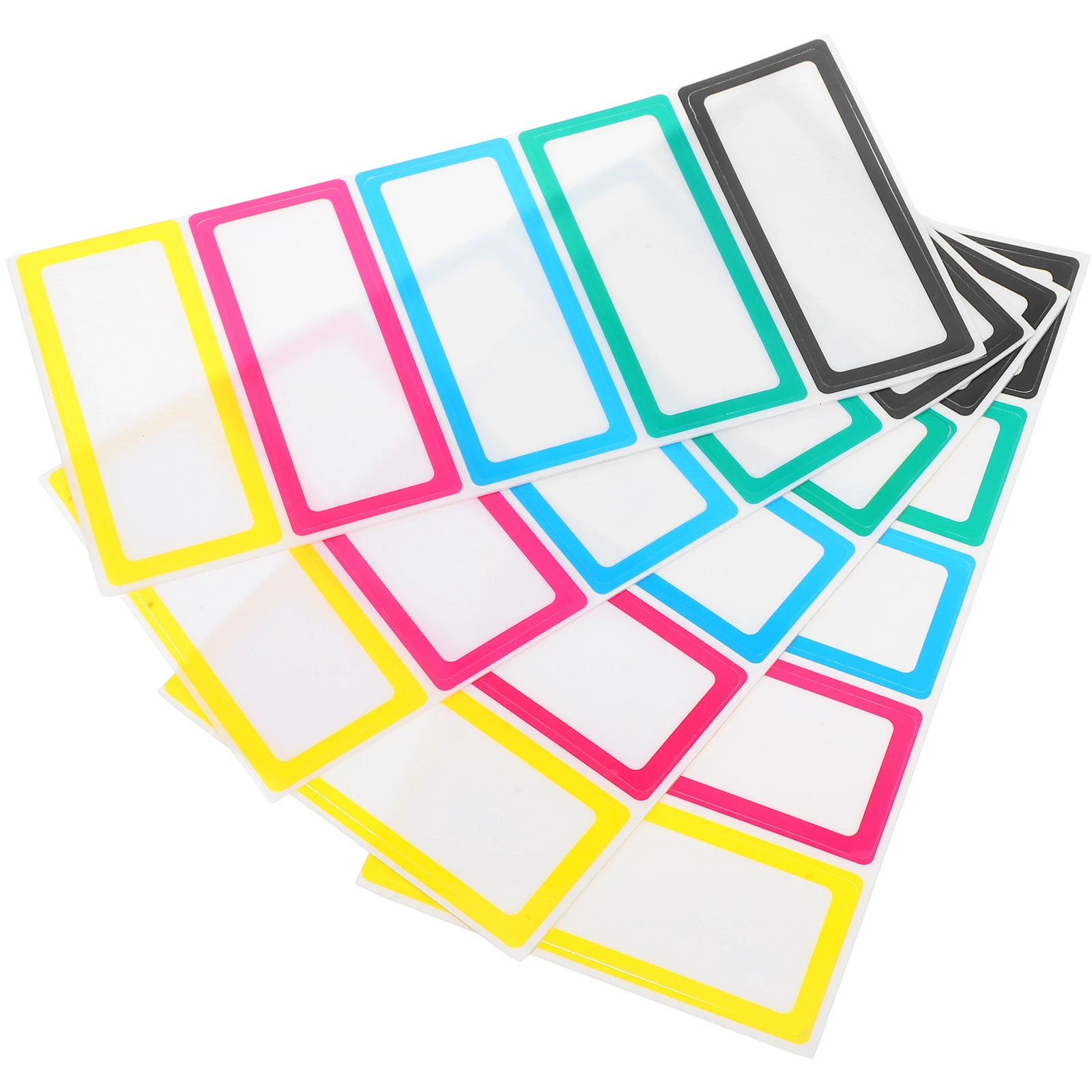 

20pcs Dry Erase Labels Reusable Sticky Name Tags Colored Organizing Stickers Nano Glue Food Storage Jar Labels