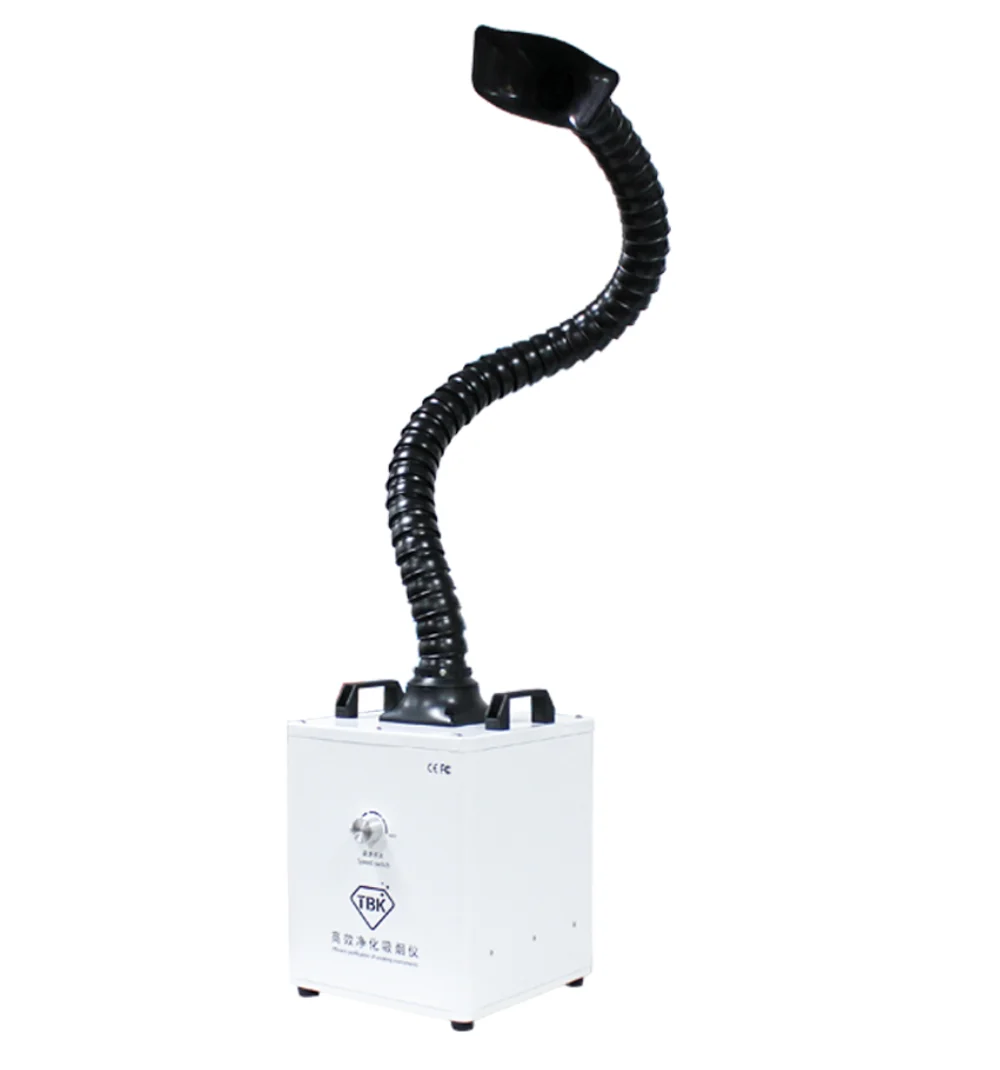 TBK Solda Purificador De Fumaça, Limpador De Poeira Do Ar, Purificação De Fumaça Do Quarto, Extrator De Fumaça, Sistema De Filtro Para Reparação De Telefone