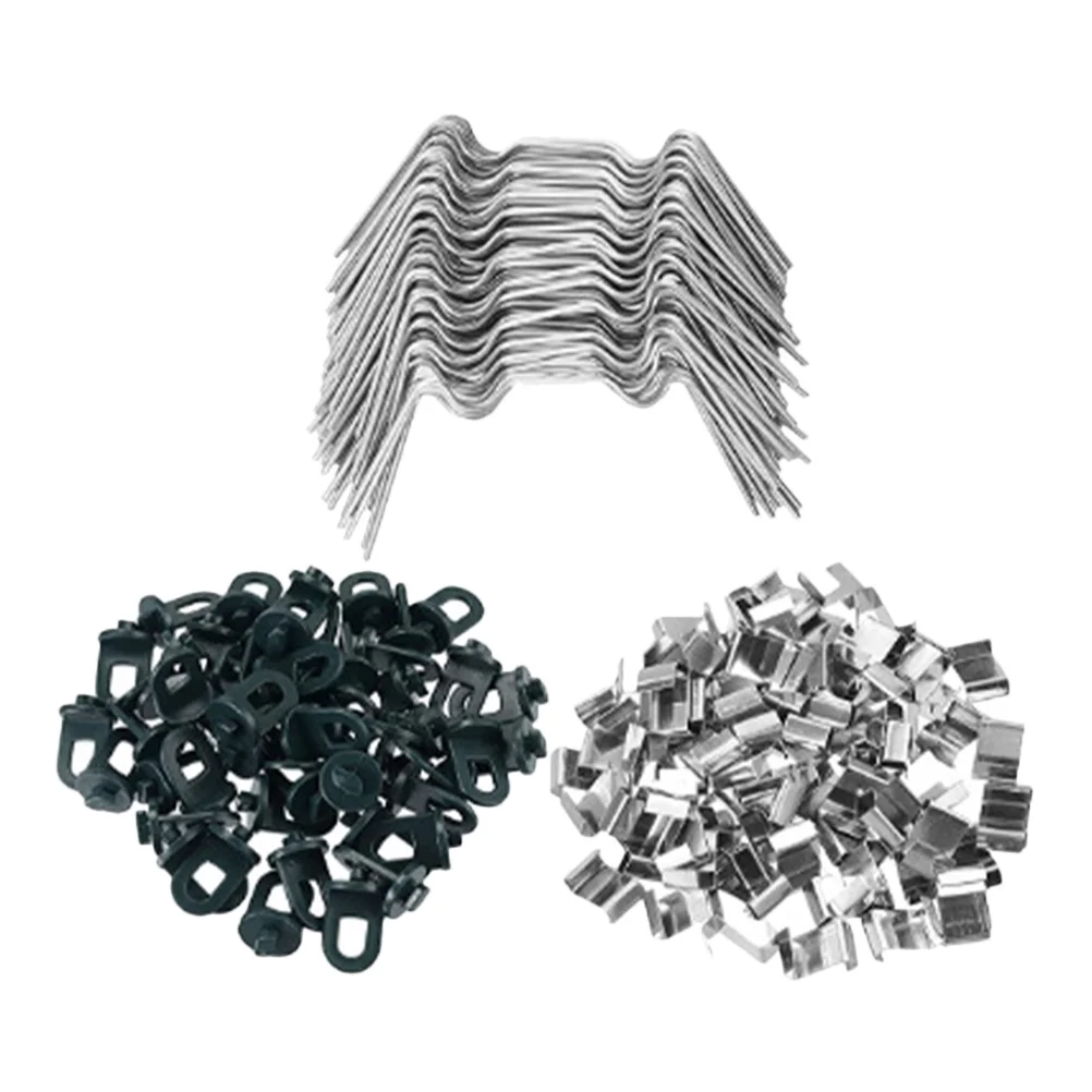 

1Set Greenhouse W Wire Clips Stainless Steel Glass Pane Fixing Clamp W Clips for Seedlings Frame Secure Fixation