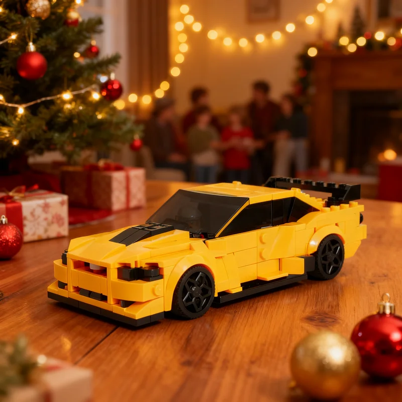 327pcs MOC Nissanns R34 GT-R Skyline v2 city Champions Model Building Blocks Christmas Gift Toy Creative Display Art Education