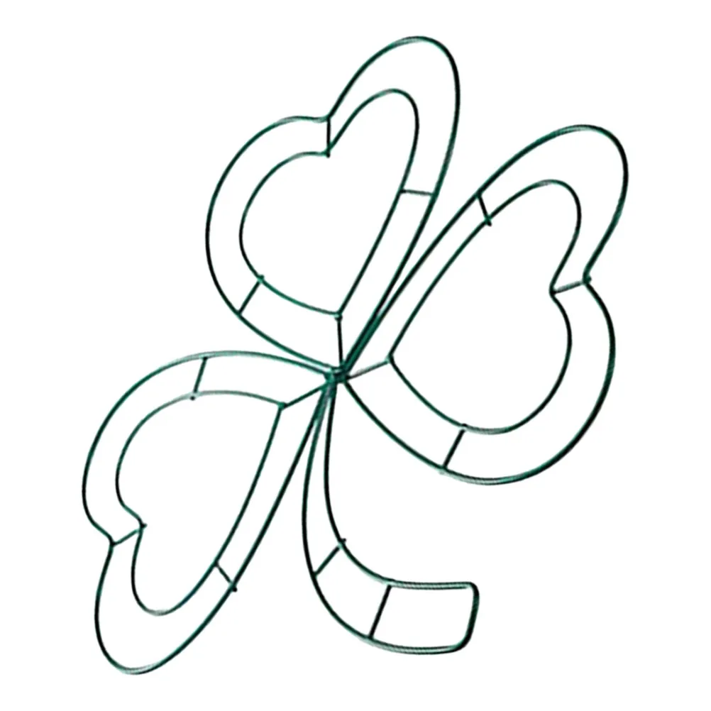 

Four Leaf Clover Wreath Stand Garland Diy Frame Has Iron Decor Home Frames Irish Festival Decorate Flower Garlands