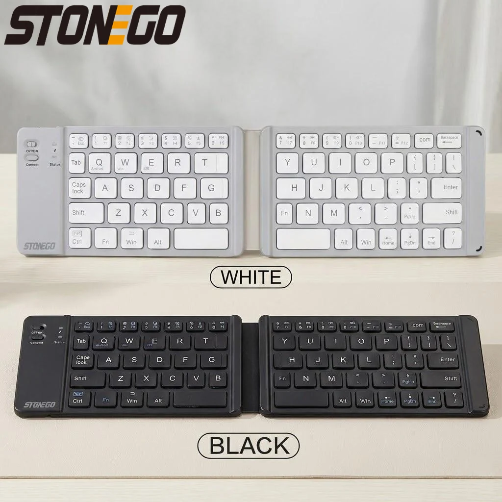 

Складная Bluetooth-клавиатура, портативная беспроводная перезаряжаемая ультратонкая бесшумная клавиатура для мобильных телефонов