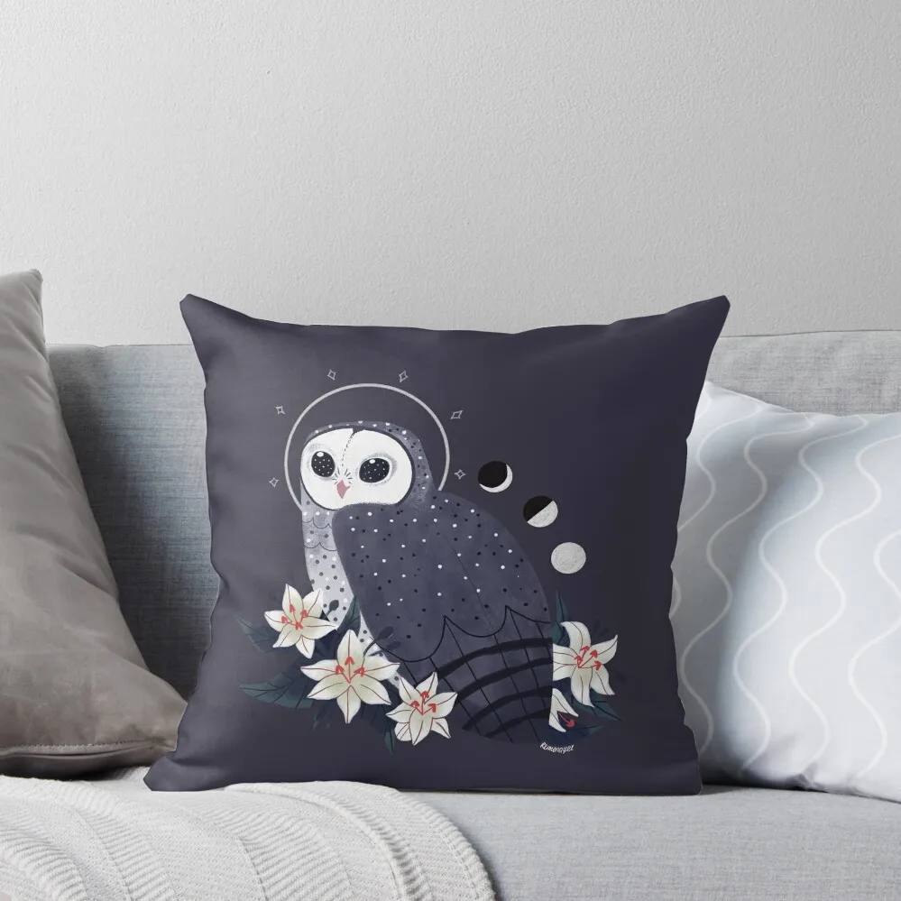 

Familiar - Sooty Owl Throw Pillow home decor items Cushion Child Cushions For Decorative Sofa autumn decoration pillow