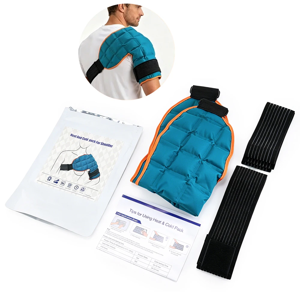 

Self-Absorbent Water Cold/Hot Compress Ice Pack Shoulder Wrap Reusable Ice Therapy Back Shoulder Pad Relief Stiffness Soreness