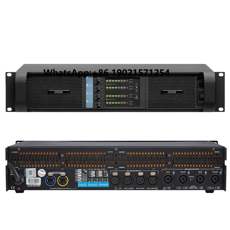 

High Power Amplifier 2500W 4 Channels 2Ω Professional Power FP for Speaker