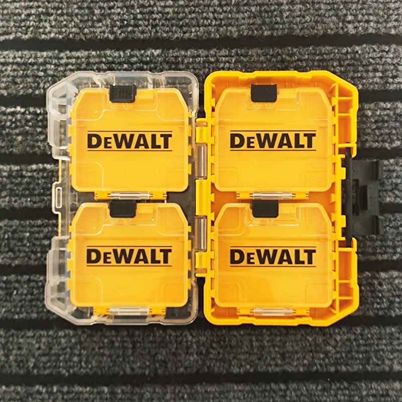 DEWALT Drill Bits Accessories Storage Case Screw Nut Drills Transparent Tool Box Small Medium Large Size High Hardness Tools Box