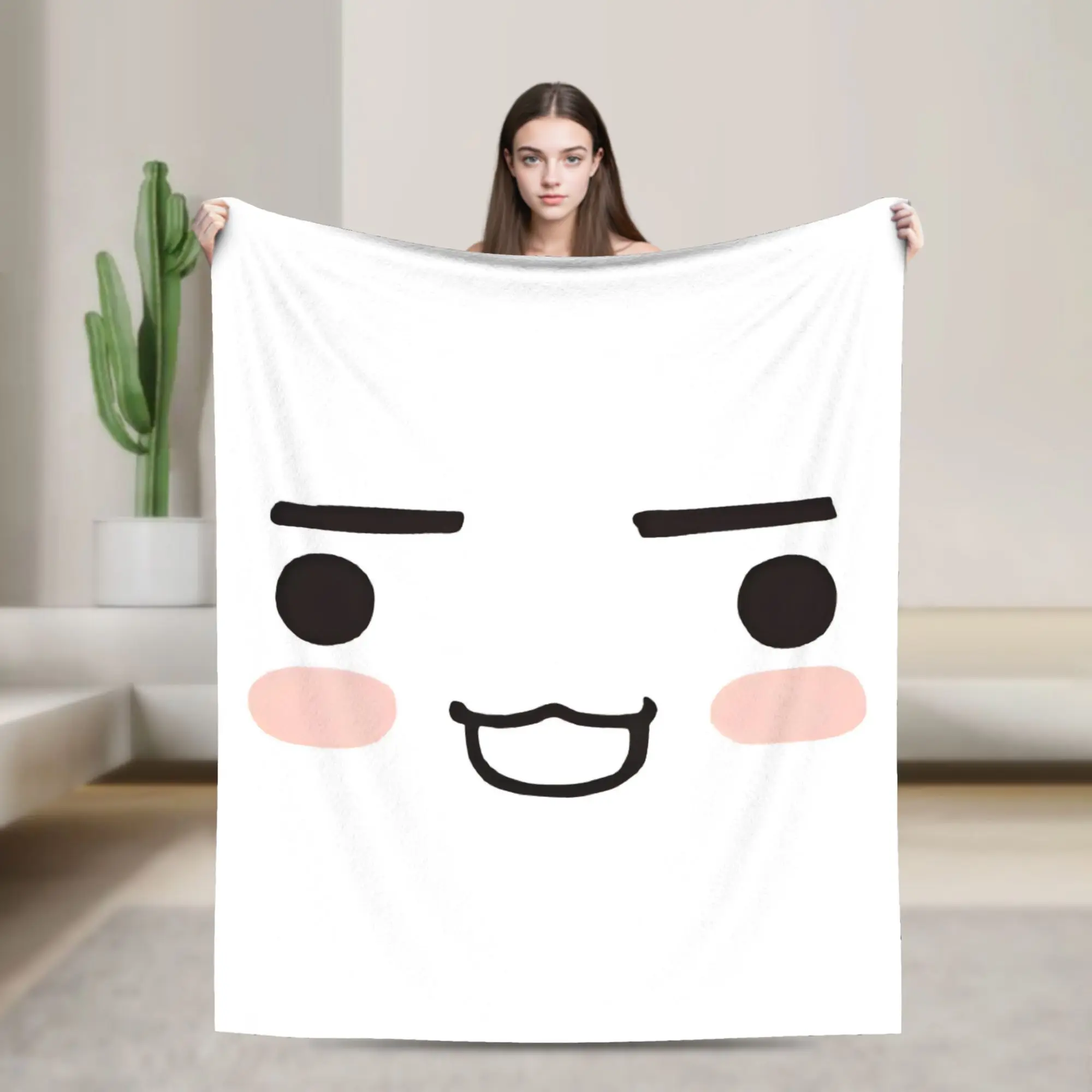 Toro Inoue Cat Blanket Fleece Cute Cartoon Super Warm Throw Blanket for Bedding Couch Bed Rug