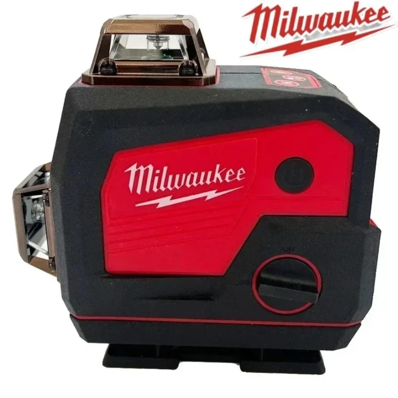 

Milwaukee Cross Laser Level Meter 16 Lines 360°Self-leveling Green Laser Levels 4 Sides Degree Vertical 3-4D With Remote Control