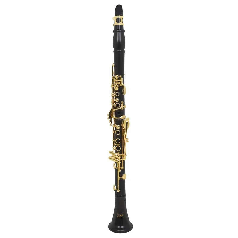 SLADE High grade Ebony Clarinet Black Gold Key B-key Fluent Clarinet Adult Beginner Exam Performance Blackpipe