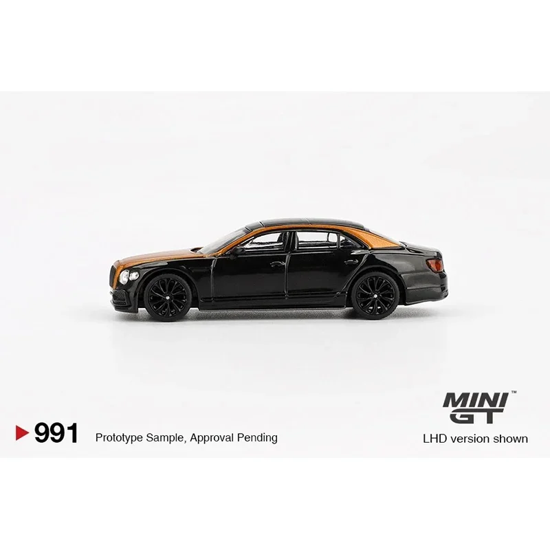 In Stock MINIGT 991 1:64 Bentley Flying Spur Orange Flame Onyx Diecast Car Model Collection Toys