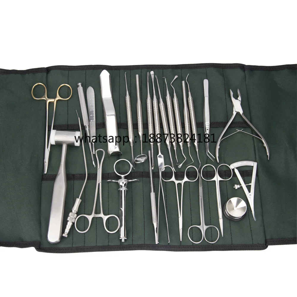 Dental Tools 26Pcs/set Basic Set Dental Surgery Kit Dentist Surgical Tools Kit Lab Products  fast shipping