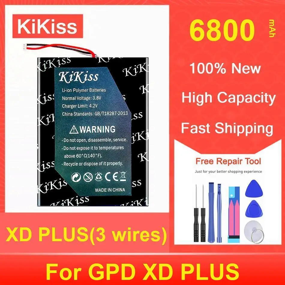 

Kikiss Battery 6800Mah XD PLUS(3 Wires) For GPD PLUS