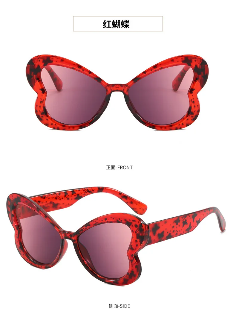 Neue Vintage-Schmetterlings-Sonnenbrille für Damen und Herren, Marken-Rundbrille, Große Sonnenbrillen für Männer und Frauen, Speziell Geformt – Detail 13