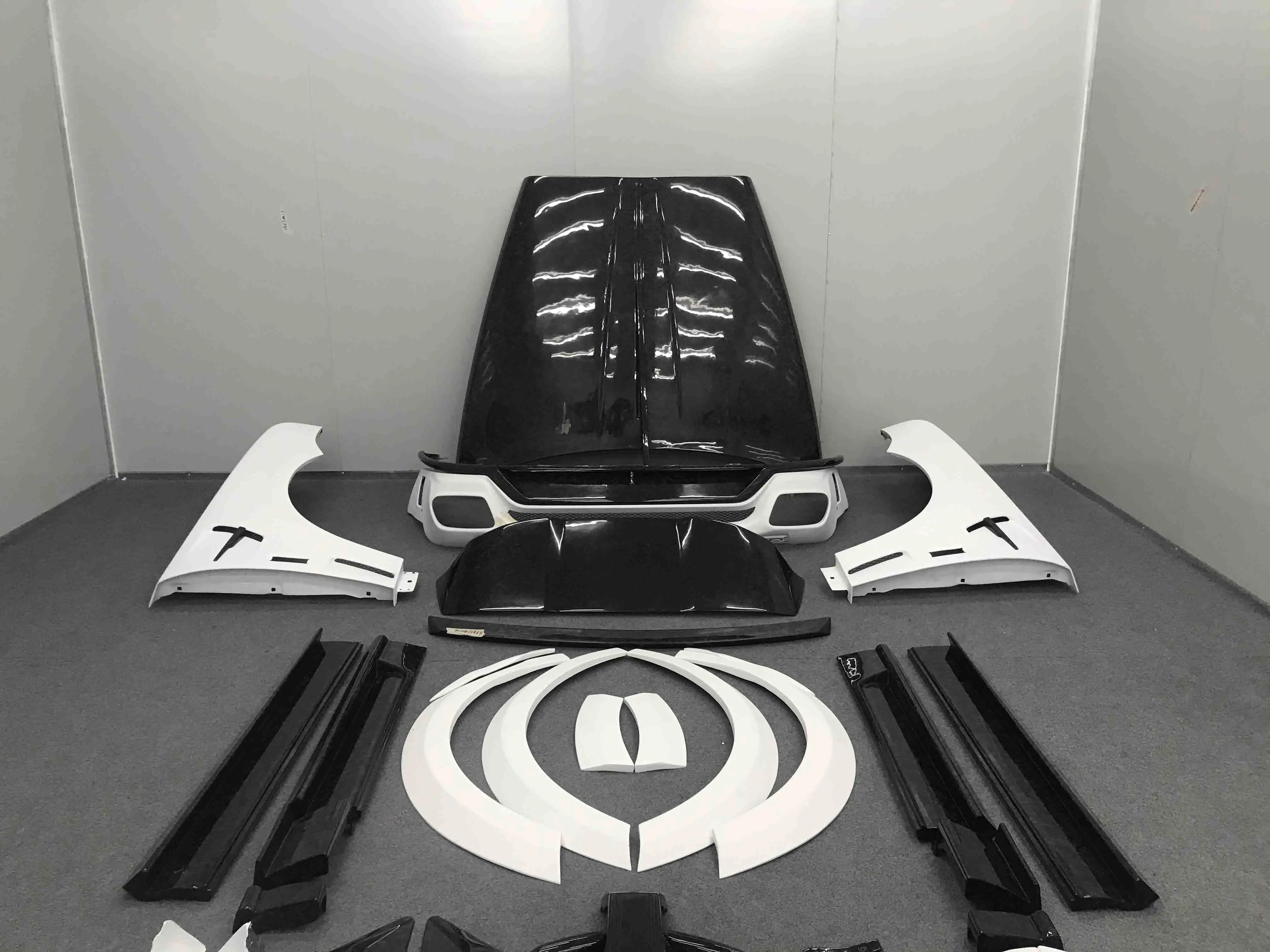 Upgrade to MSY Style Dry Half Carbon Fiber Bumpers Fender Side Skirt Hood  Full Set Body Kit for  Cullinan