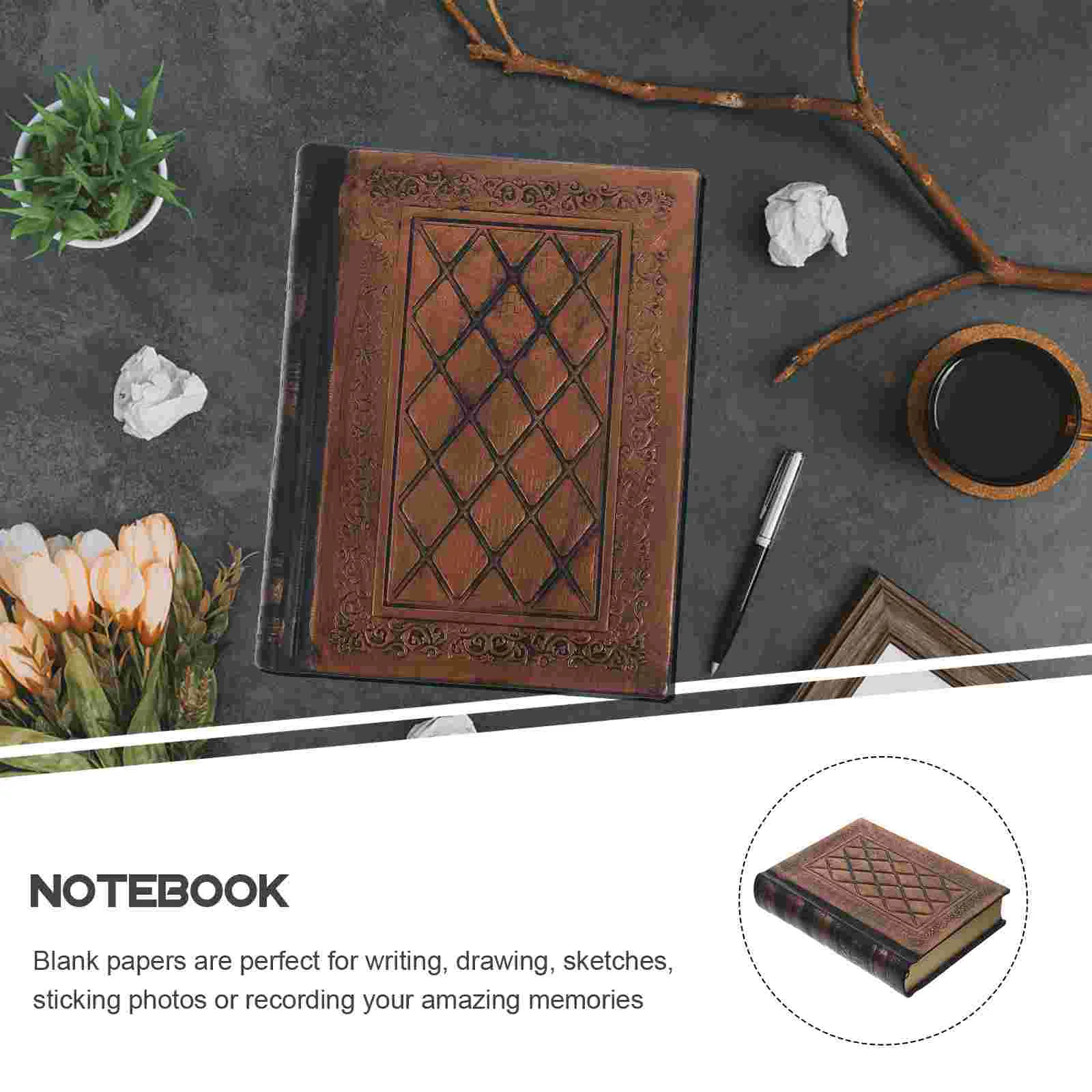 Journals Seat Dot Sketchbook Hardcover The Notebook Relief Diary PU Cushion