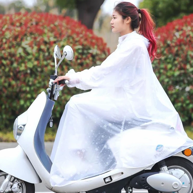 Raincoat Electric Vehicle Single Long Rainproof Riding Raincoat Poncho Motorcycle Bicycle Poncho Rain Gear