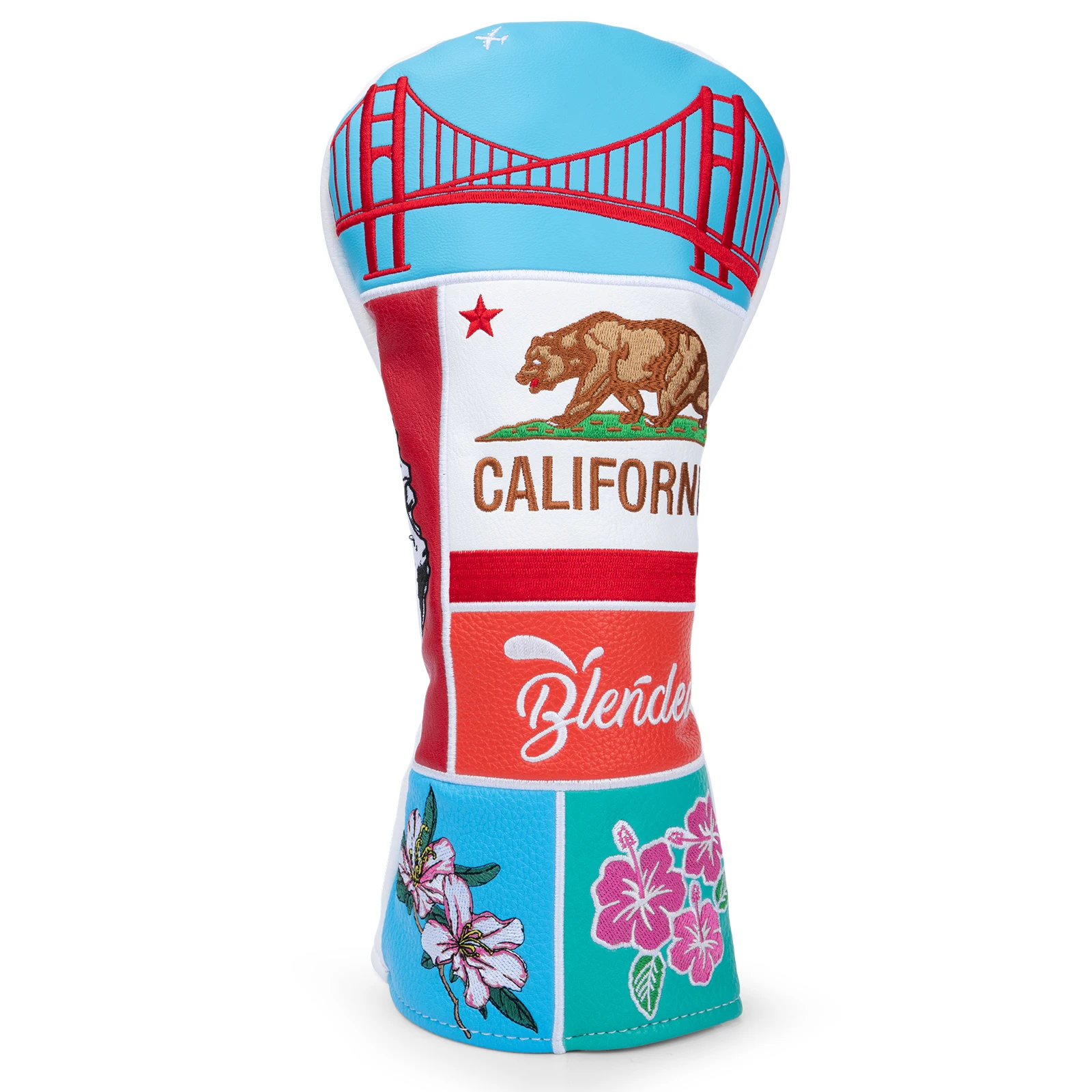 أغطية رأس الجولف مطرزة بالكامل أغطية رأس نادي الجولف من الجلد الفاخر لسائقي الجولف أغطية خشبية أغطية رأس هجينة 3 خشب #2