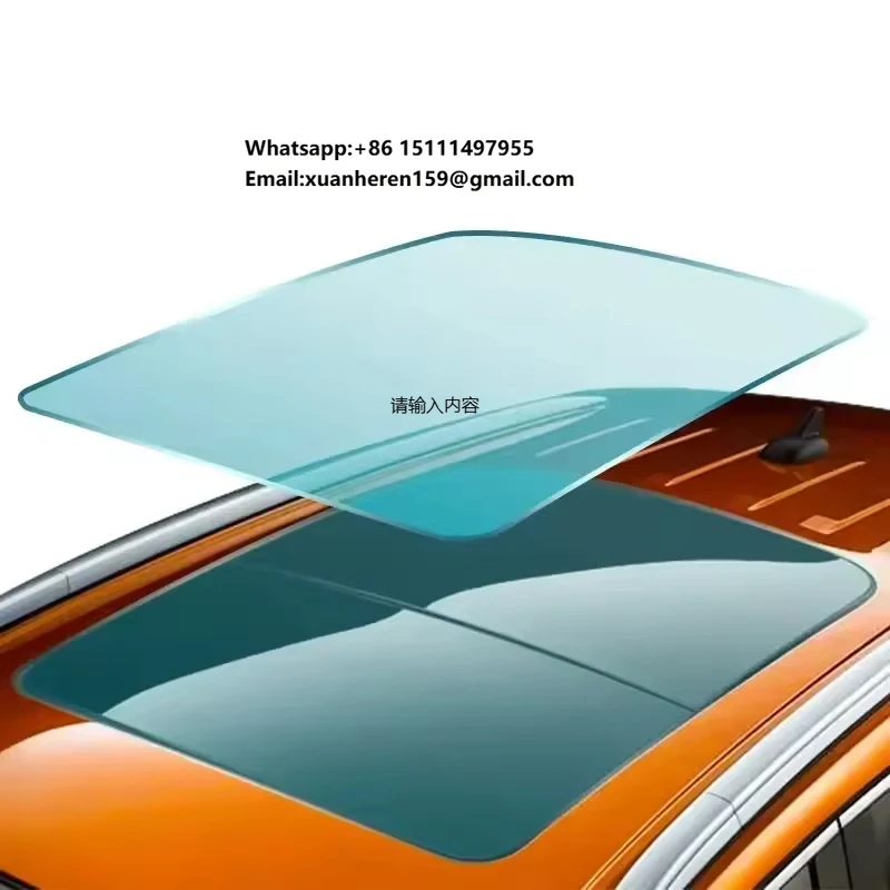 

Wholesale 7.5 Mil 99% Heat Rejection UV Blocking Light Blue/Black Color Car Sunroof Film TPU Panoramic Skylight Protection Film