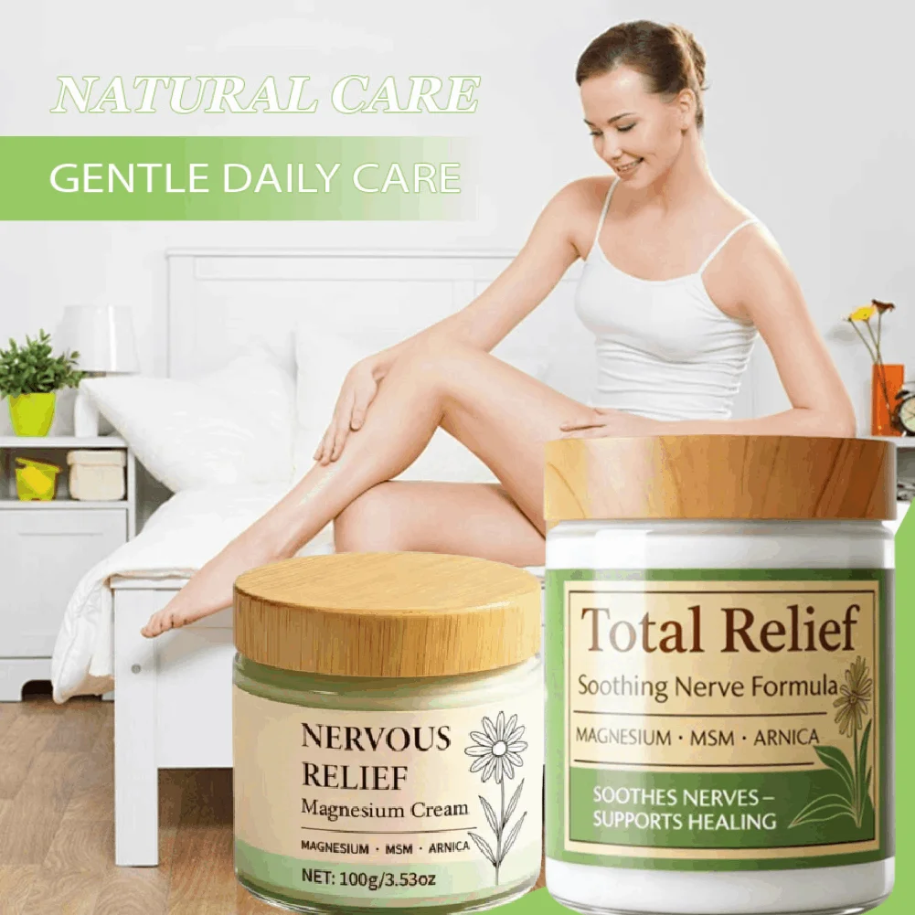 New Relief Soothe Magnesium Soothing Body Cream Deeply Penetrates for Soothing Effects Mild Daily Care