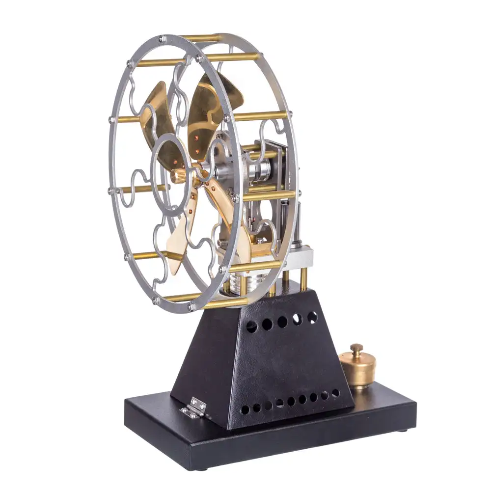 

Vintage 4-Blade Thermal Stove Fan Stirling Engine Physics Toy