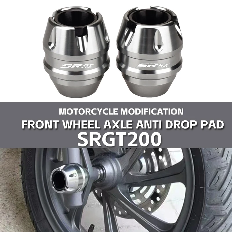 Motorcycle Front Wheel Fork Slider Anti-Collision Pad Anti Fall Protection Cup Suitable for Aprilia SRGT200 SR GT 200