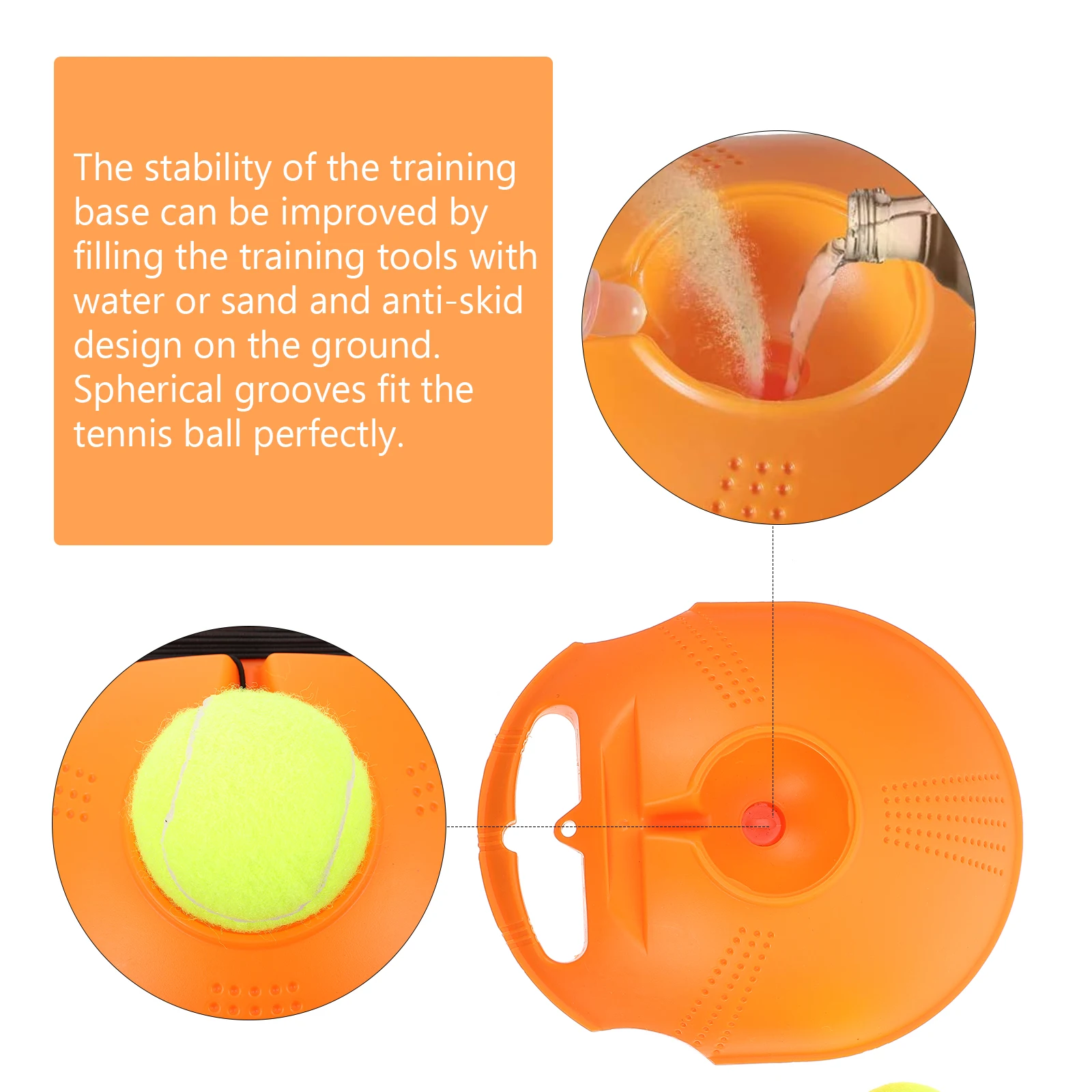 

1 set Tennis Trainer Kit Durable Comfortable Beginner Tennis Balls Training Tools Equipment Practice Device