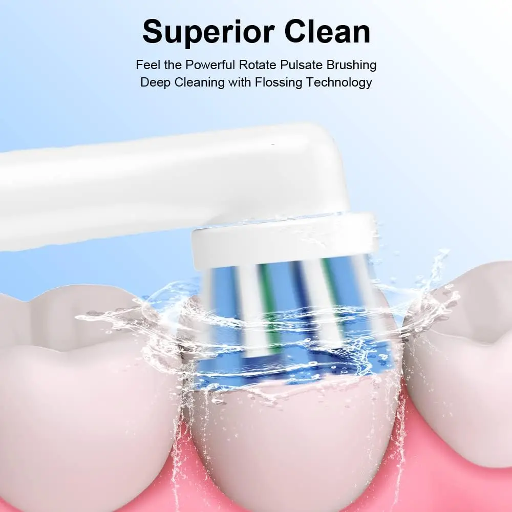 Universal Brush Head Refill for Oral B Electric Toothbrush Sensitive Precision Clean Floss Cross Action Brush Nozzles For Oralb image 5