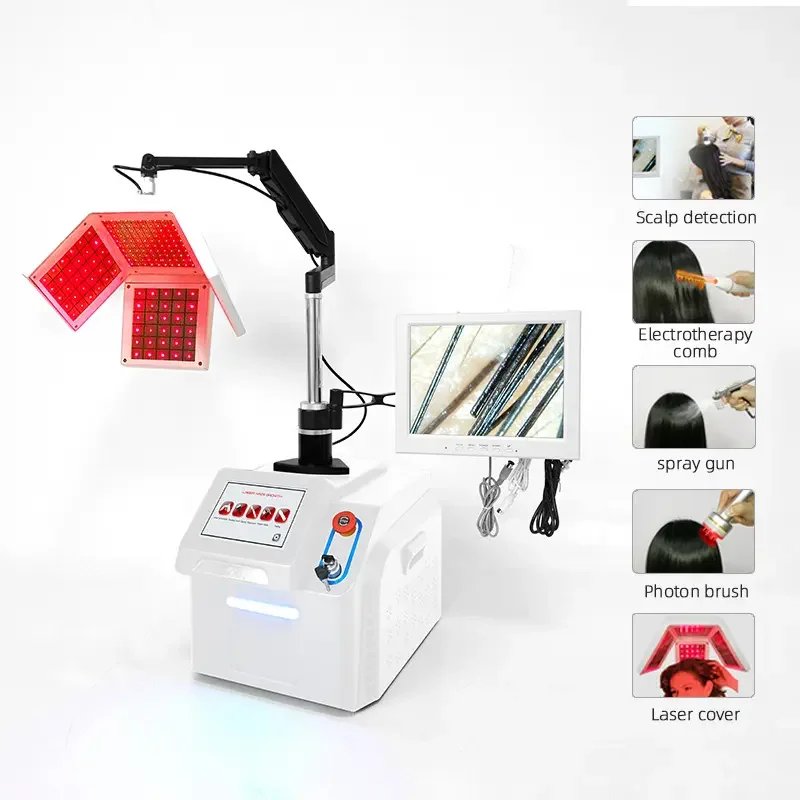 650nm red light therapy for Hair and Scalp Repair with comb 5 in 1 anti hair loss