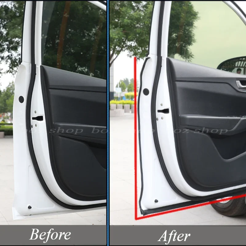 For BYD Dolphin Car Sealing Strip Door Engine Sound Insulation Dustproof Rubber Strip Interior Dust and Noise Car Accessories