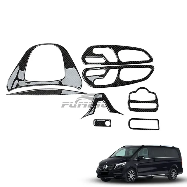 Suitable For Upgrading The Interior Of Mercedes Benz V-Class Cars With Carbon Fiber Patch Accessories And Decorative Patches