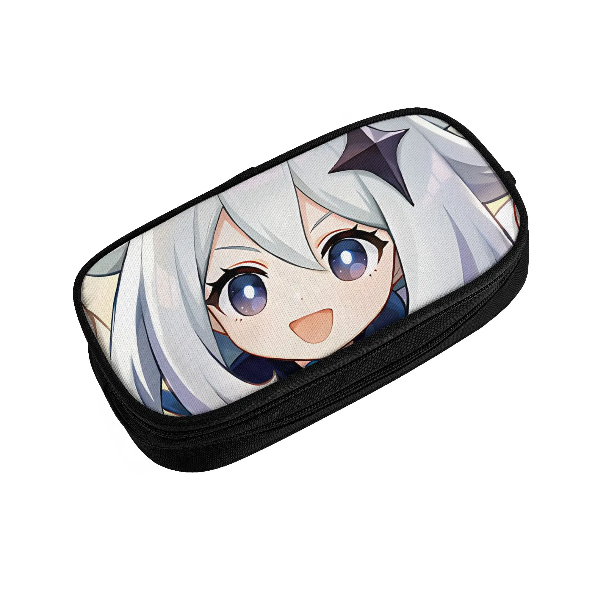 1 Piece Genshin Impact Pencil Cases for Students Happy Pen Box Pencil Bag Big Capacity Pencil Pouch Pen Holder