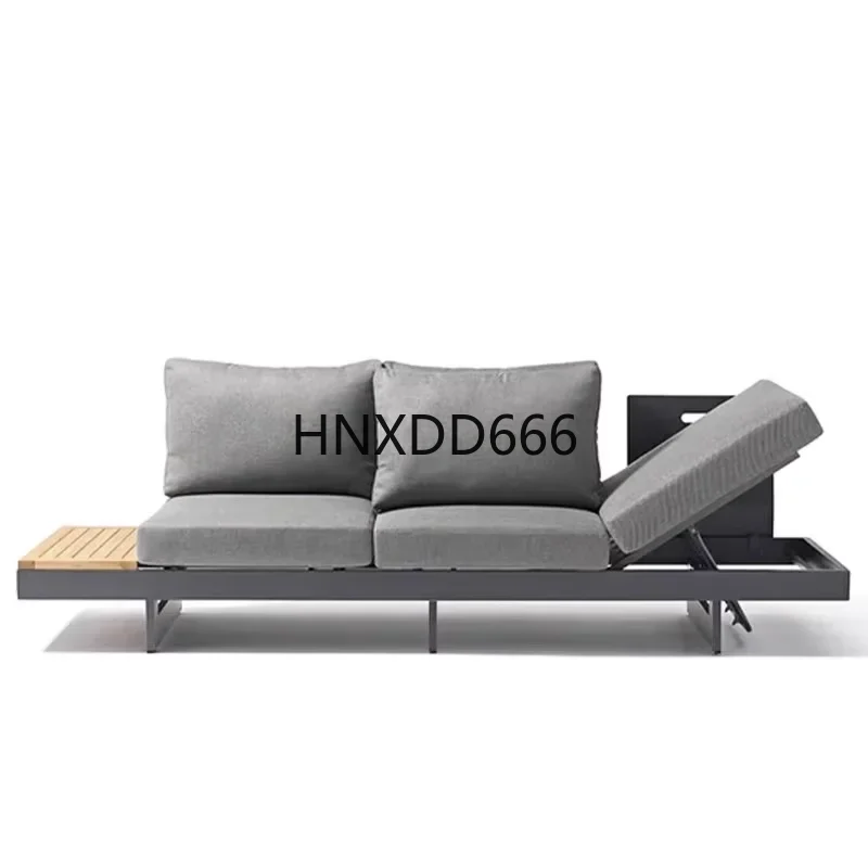 Villa courtyard teak sofa combination sunscreen furniture