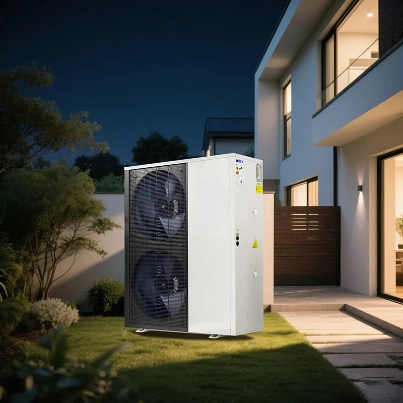 Compresor rotativo de bomba de calor de fuente de aire eléctrica de alta eficiencia R32 para uso doméstico al aire libre en hotel Operación Wifi Certificación CB