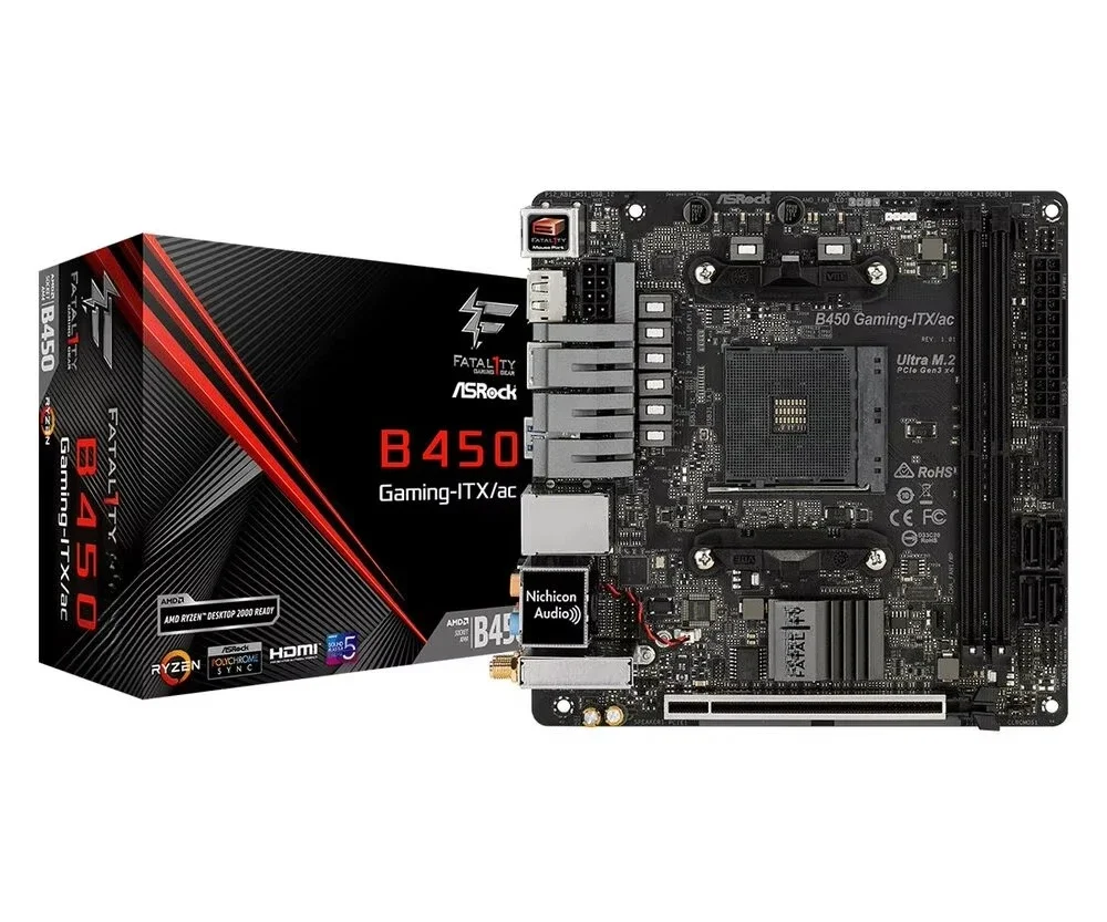 

For Asrock Fatal1ty B450 Gaming-ITX/AC AM4 Mini ITX DDR4-SDRAM main board -