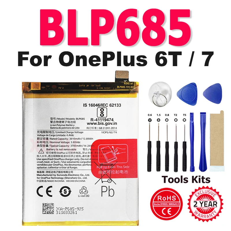

New Phone Battery For ONEPLUS 6T One Plus 6T One Plus 7 High Quality Mobile Phone Replacement Accumulator