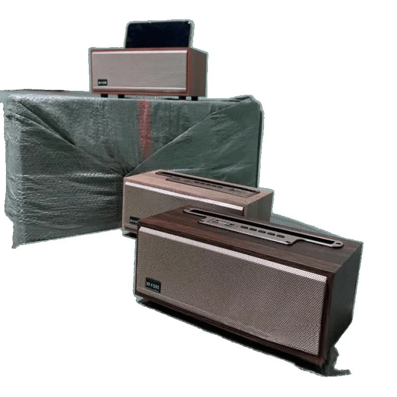 

Different texture Bluetooth pluggable card wooden retro Bluetooth speaker stereo home computer