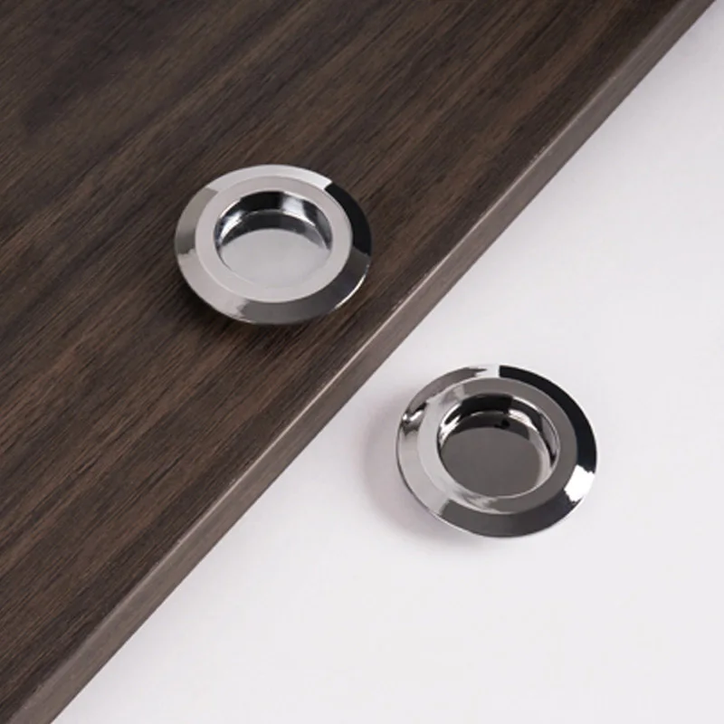 

Modern Concealed Tatami Handle floor Bright Silver Embedded Handles Clothes Closet Wardrobe Drawer Knobs Furniture Handles