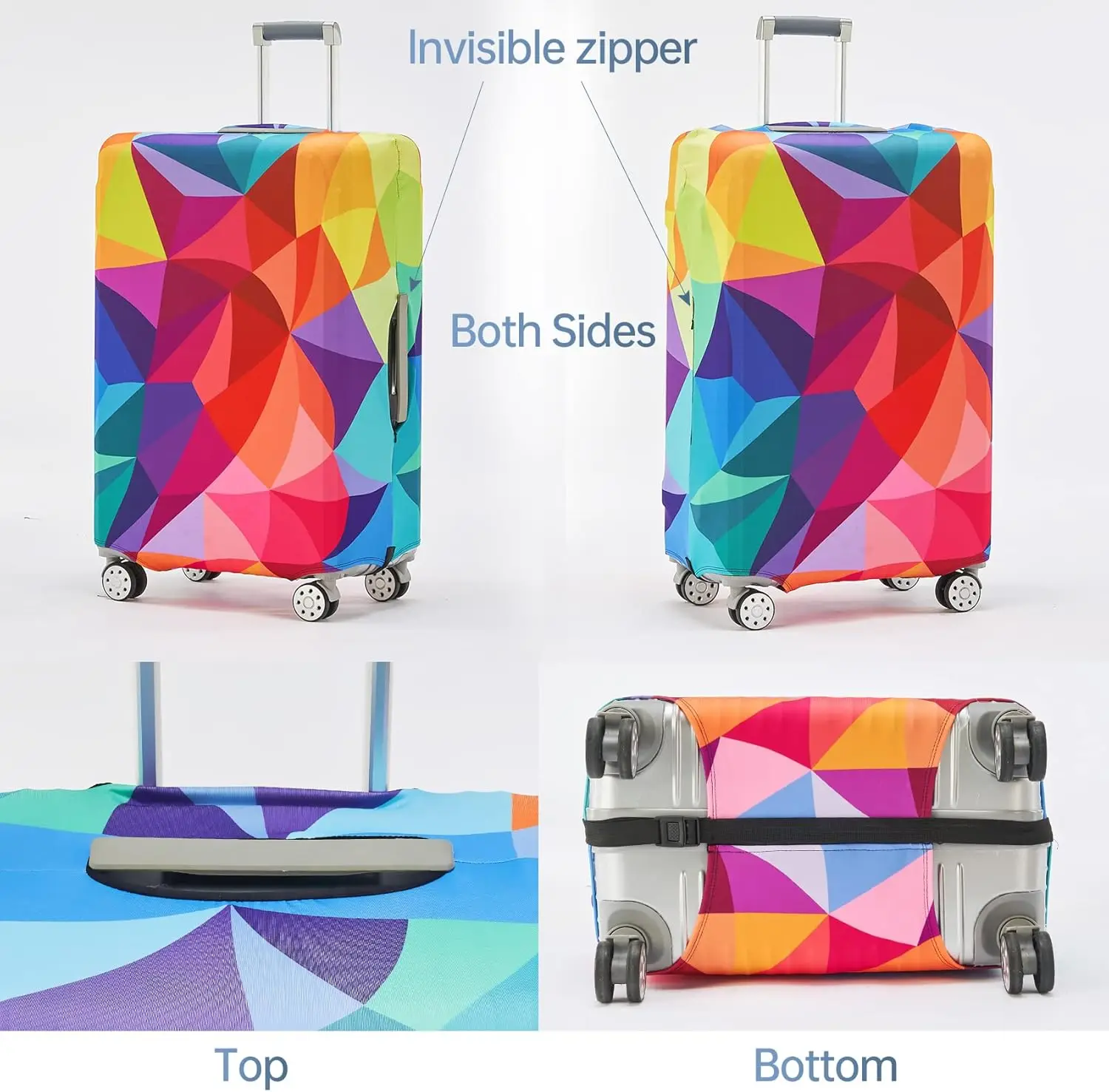 TRIPNUO  Luggage Covers For Suitcase Tsa Approved,Suitcase Cover Protector Fit 18-32 Inch Luggage