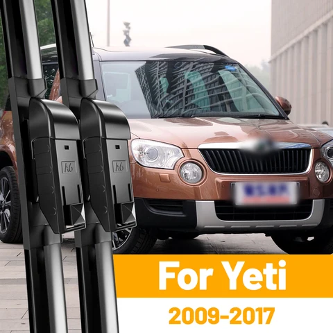 Для Skoda Yeti передние щетки стеклоочистителя 2009-2017 2010 2011 2012 2013 2014 2015 2016 ветровое стекло аксессуары 24 "+ 19
